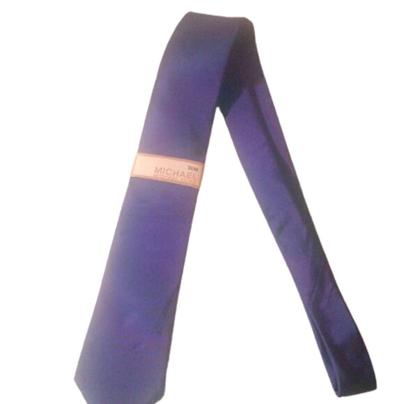 Michael Kors 100% Silk Tie - Purple - NWT - Picture 1 of 5